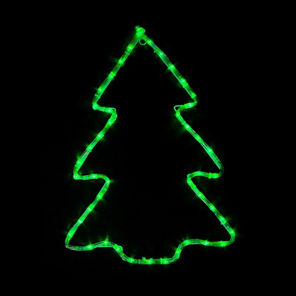 Гірлянда зовнішня DELUX MOTIF Christmas Tree 0,6*0,45м 7 flash зелений IP 44 EN 90012986 фото