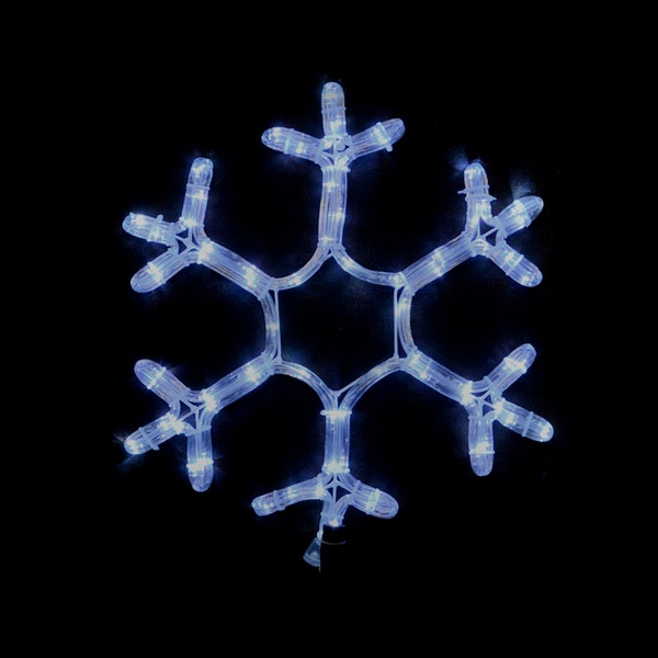 Гирлянда внешняя DELUX MOTIF Snowflake 0,4м 12 flash белый IP 44 EN 90012961 фото