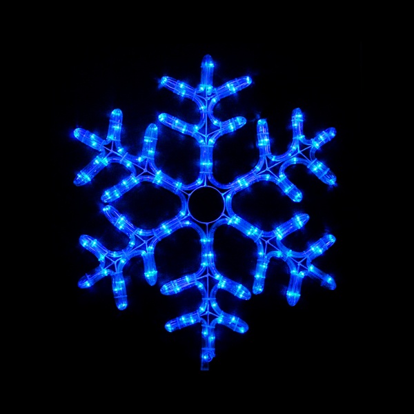 Гірлянда зовнішня DELUX MOTIF Snowflake 0,55м 12 flash синій IP 44 EN 90012964 фото